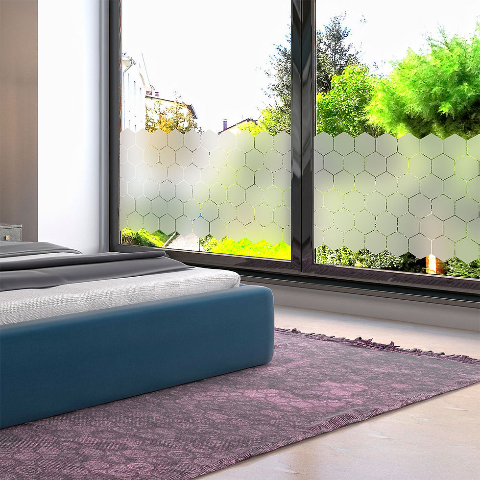 Thumbnail: Vinilo Esmerilado Hexagonal 100x60cm  - VE003