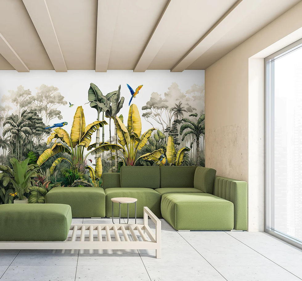 Thumbnail: Mural Selva Tropical de Plátanos y Palmeras - MT347