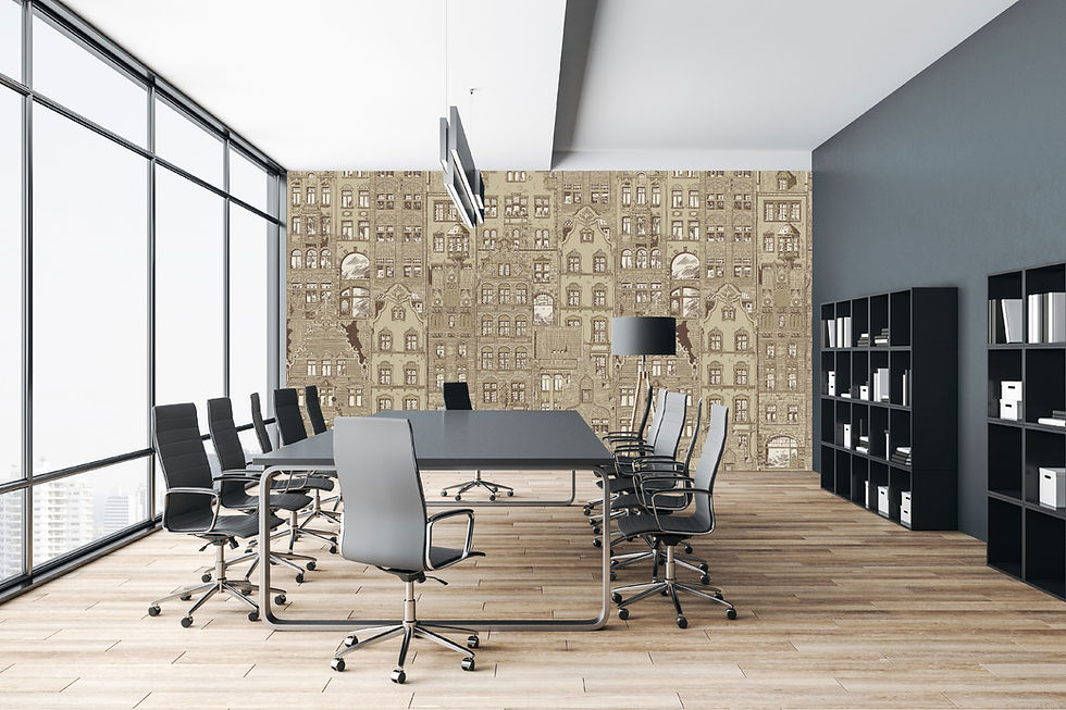 Thumbnail: Mural Amsterdam Beige - Modelo VCORP 001