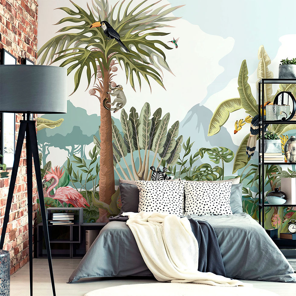Miniatura: Mural Selva Tropical con Animales - MT133