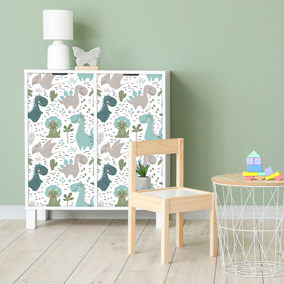 Thumbnail: Vinilo para Muebles Dinosaurios Familiares - MI133