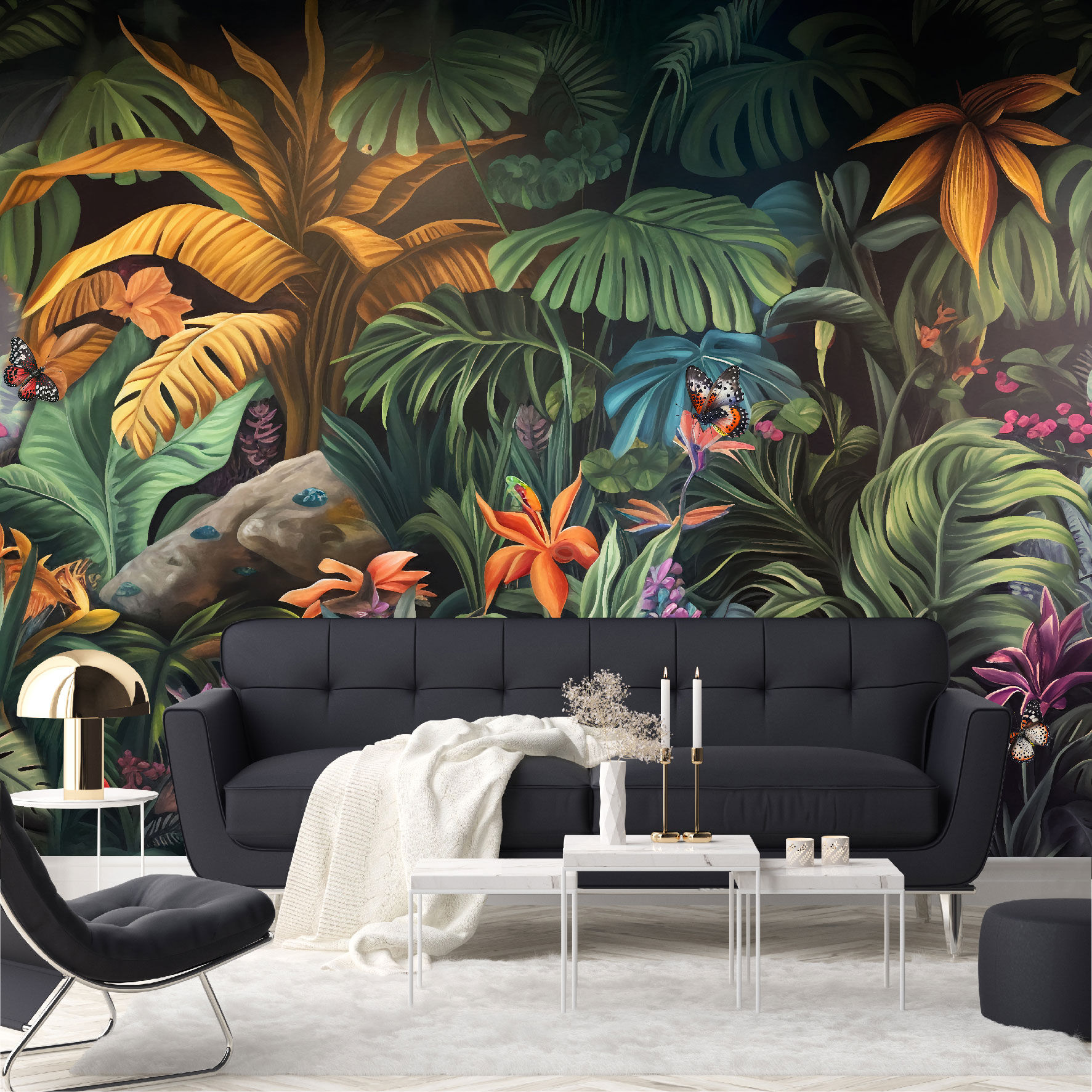 Mural Hojas Tropicales - MT407