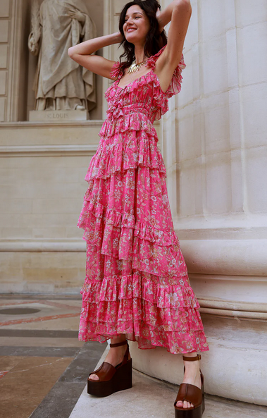 Strawberry Corinne Dress