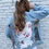 Thumbnail: Denim Jacket with Floral Lace