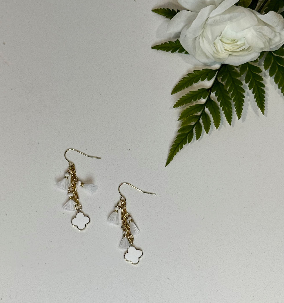 Clover Tassel Earrings