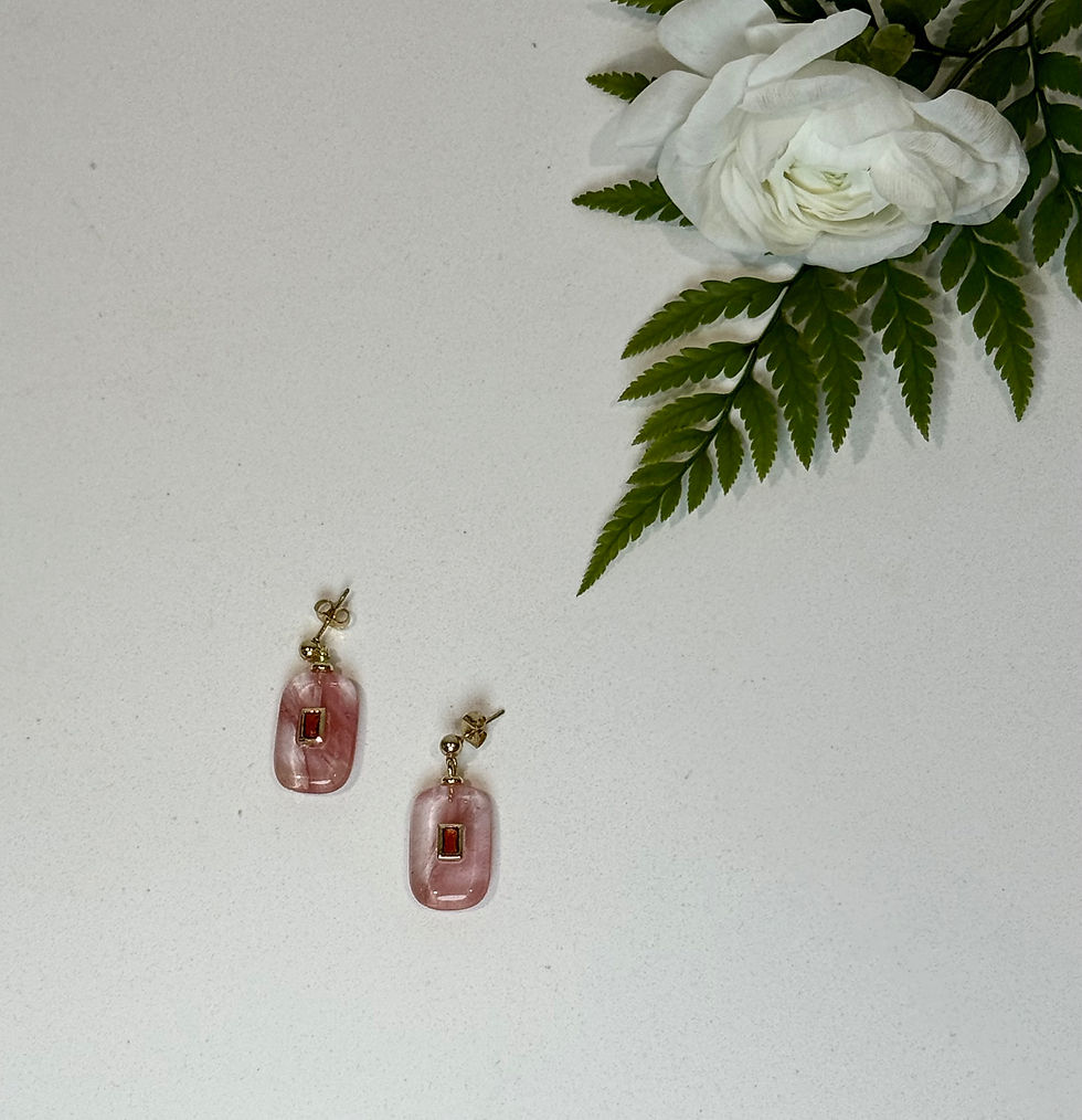 Blush Stone Earrings