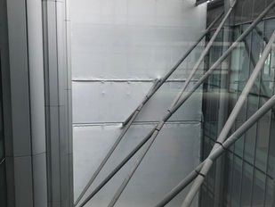 Petro, Moorgate – Atrium Screen to Shield Scaffolding Above the Main Entrance