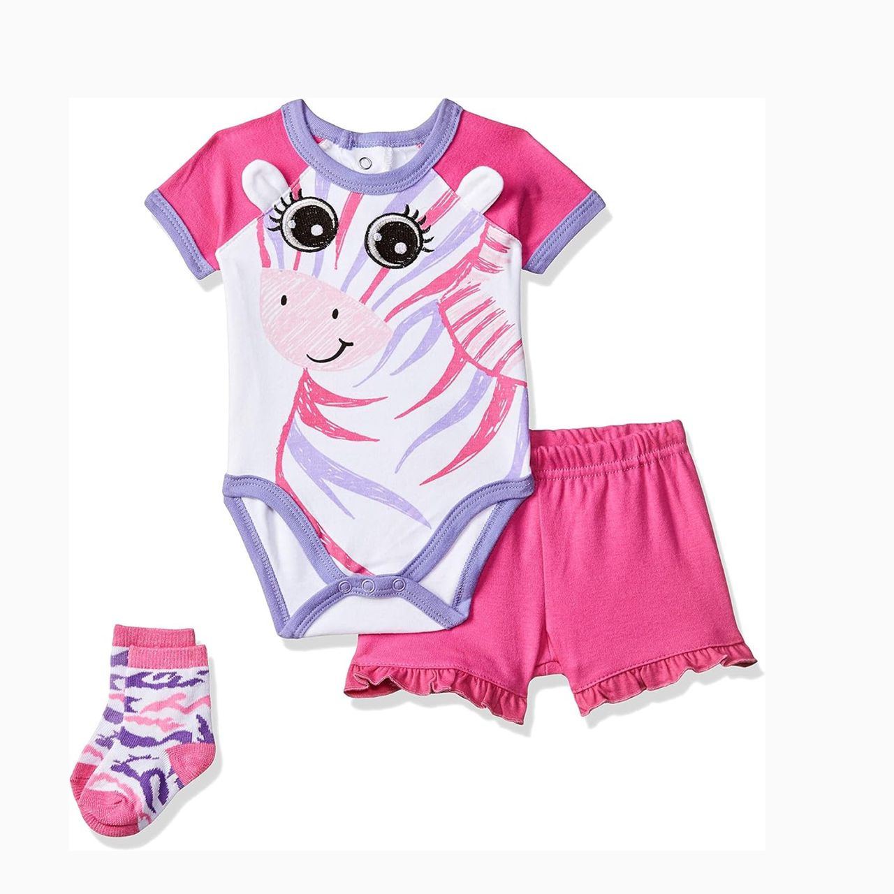 Duck-Duck Goose Baby Girls’ Clothing 3pc  Set