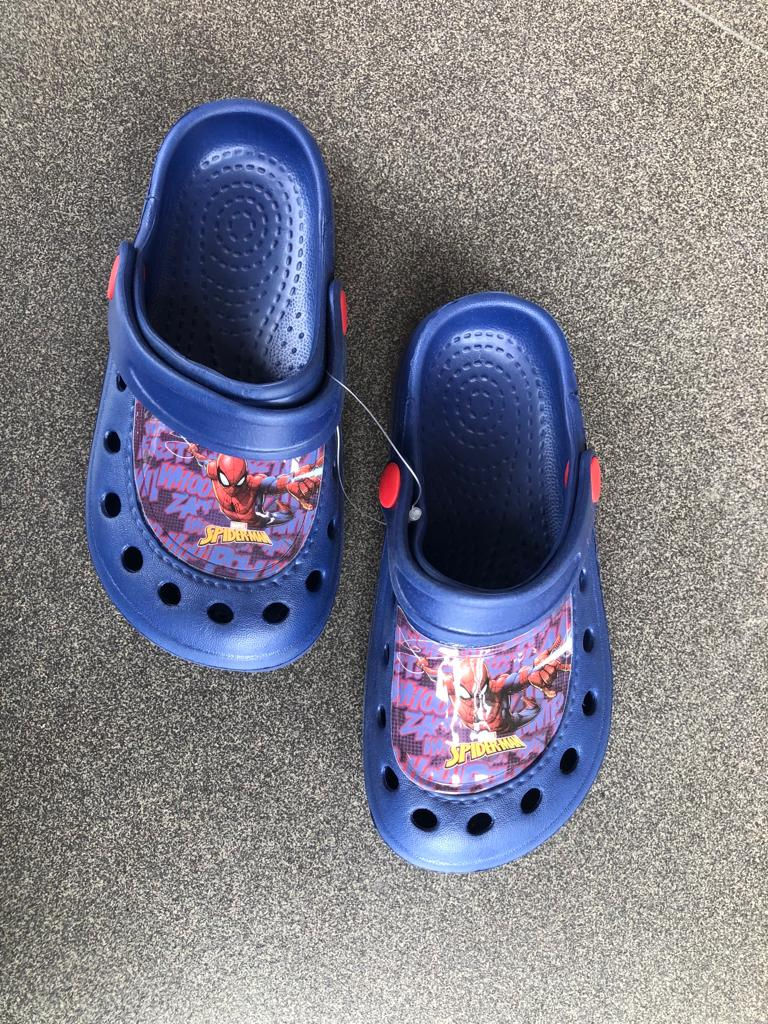 Thumbnail: Spiderman Boys Blue Crocs