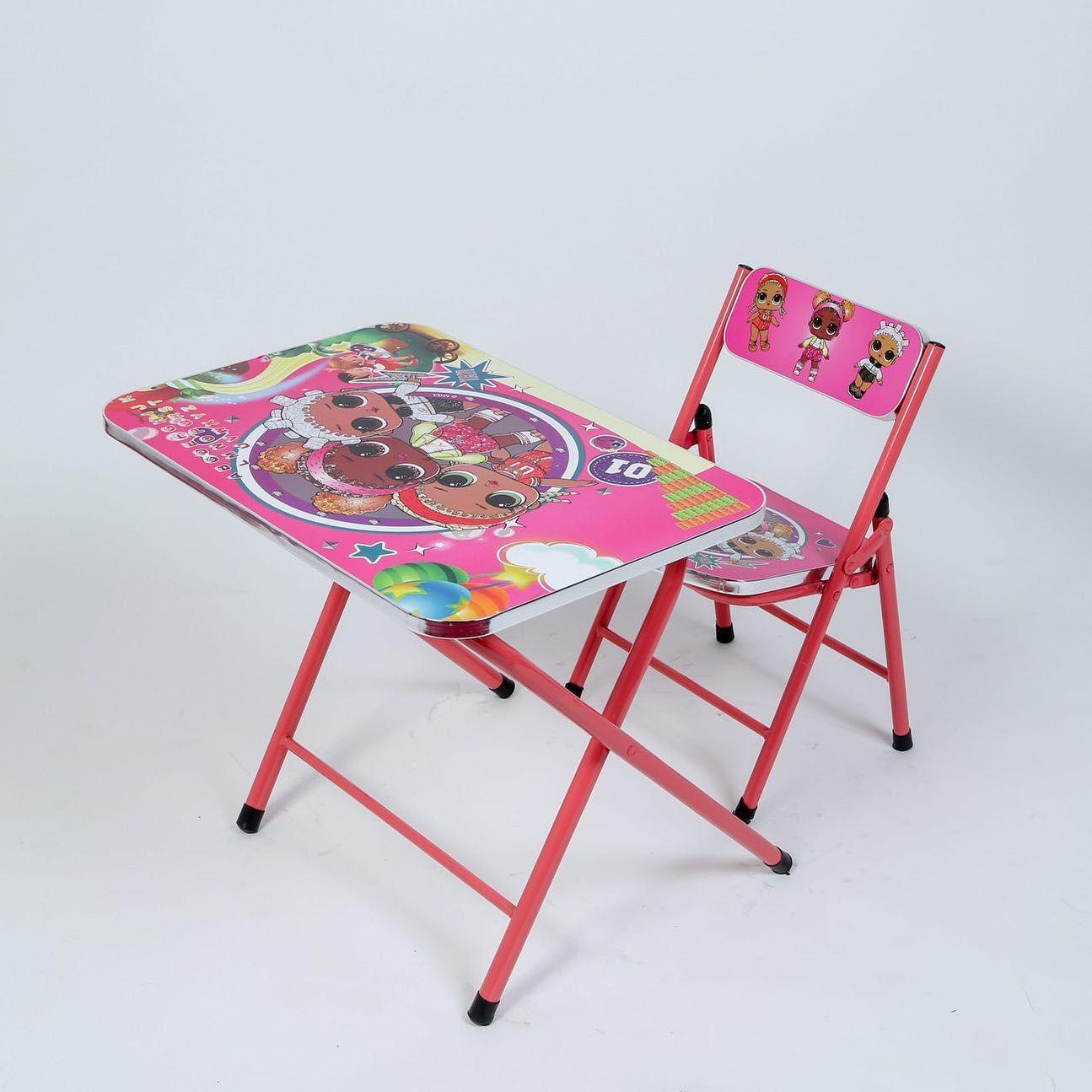 Disney kids L.O.L character foldaway Study table and chair set
