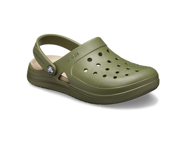 Thumbnail: Crocs Reviva Beach Army Green Sandals