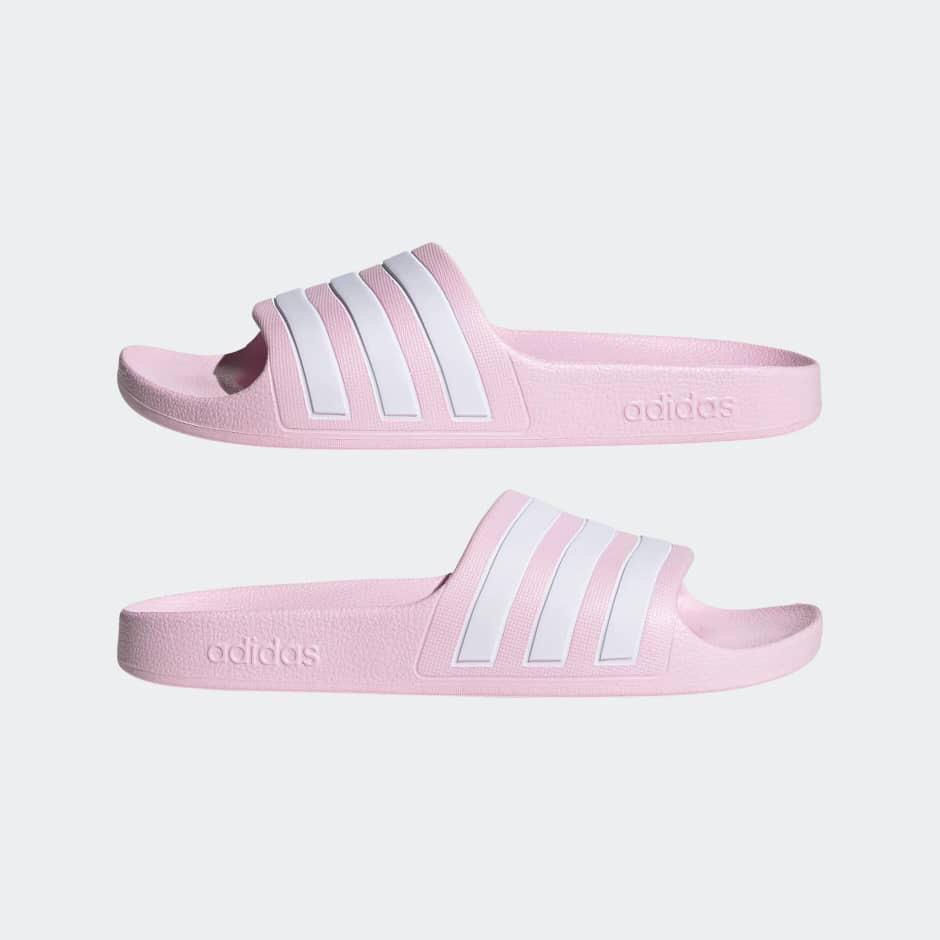 ADIDAS ADILETTE CLEAR PINK/WHITE SLYDES