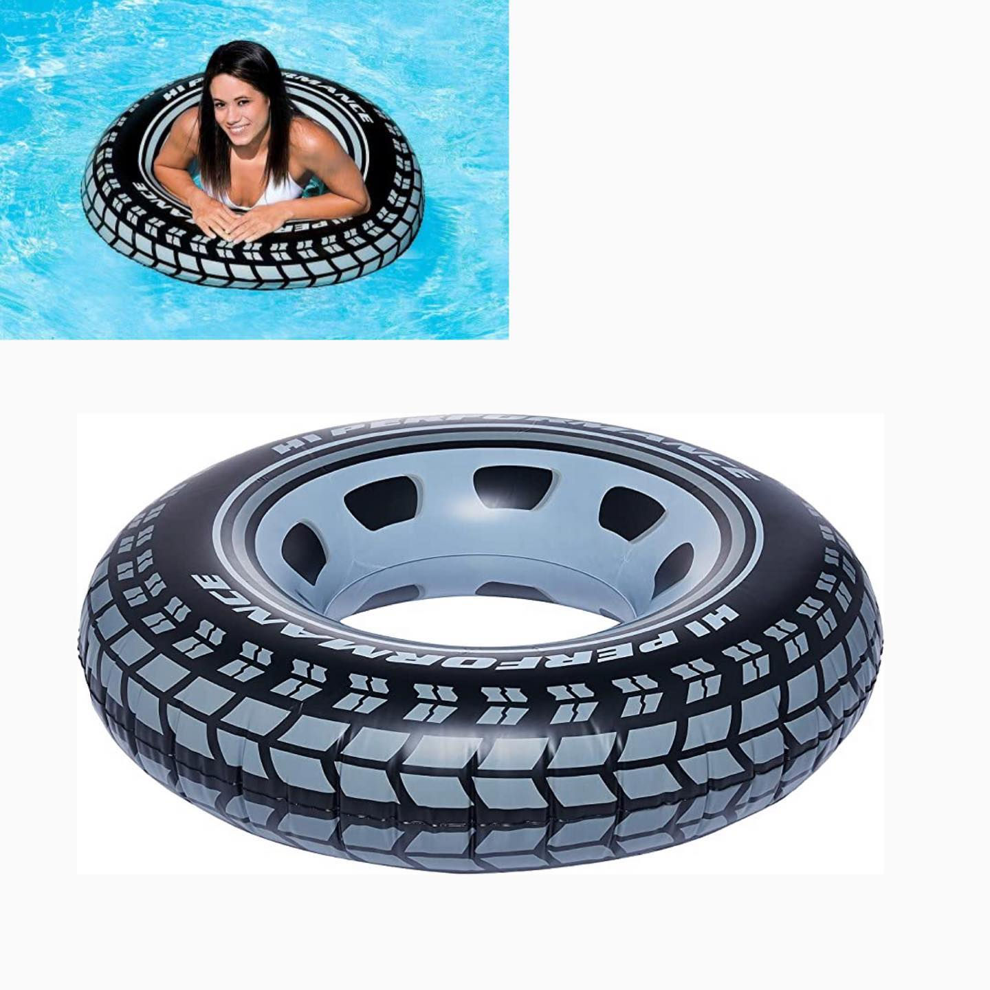 Intex - Giant High Quality Adult/Teenagers Tire tube Swimming Ring (91cm)
