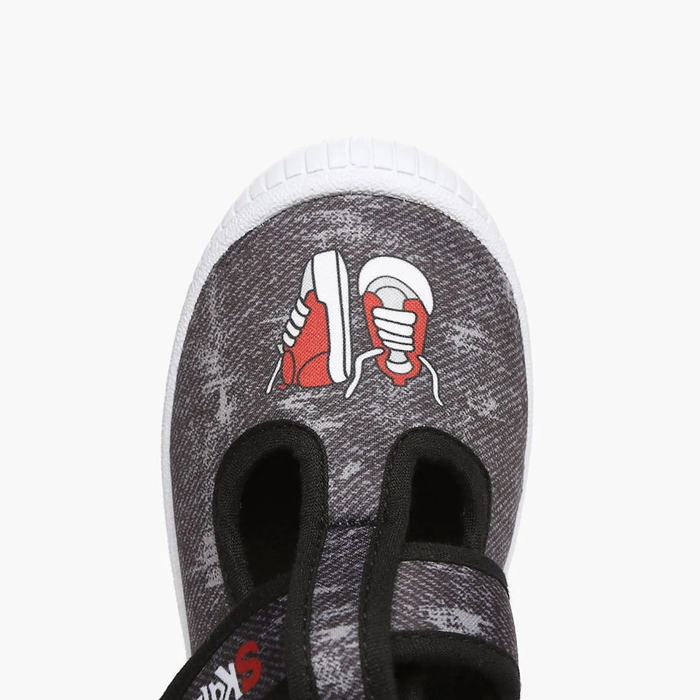 Thumbnail: Black slippers with velcro