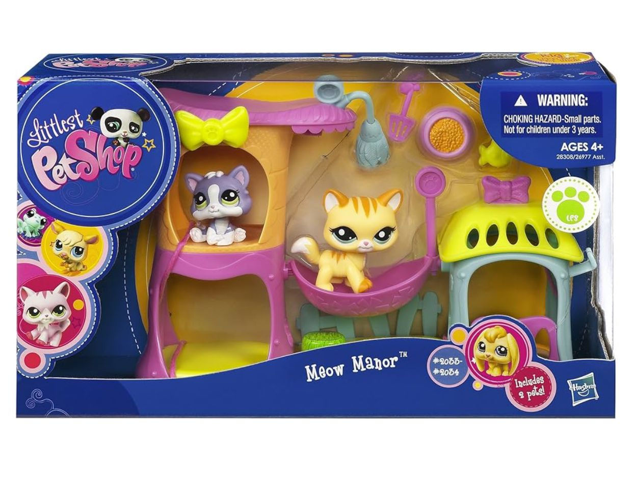 Littlest Pet Shop Meow Manor Playset-Toy