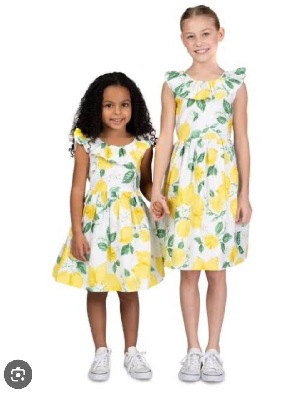 Thumbnail: BONNIE JEAN Toddler Girls Ruffled Lemon Dress