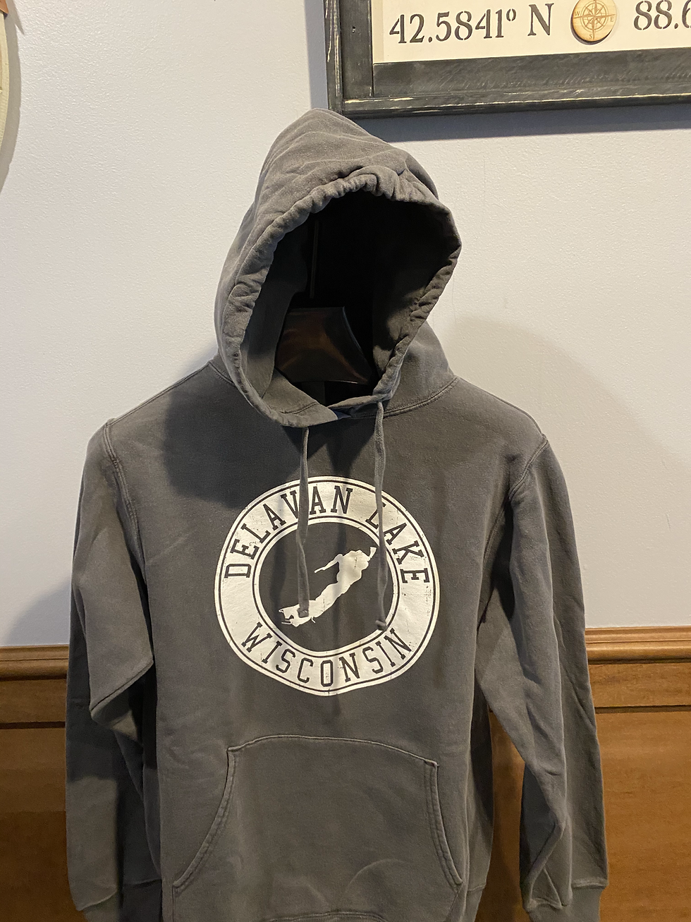 Thumbnail: Delavan Lake Circle Logo Hooded Sweatshirt