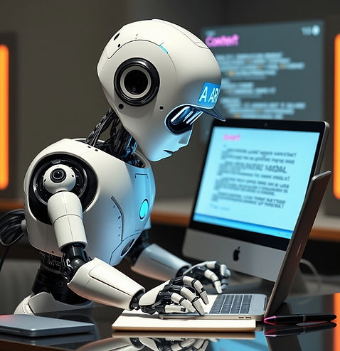 A robot writing a content for a website.jpg