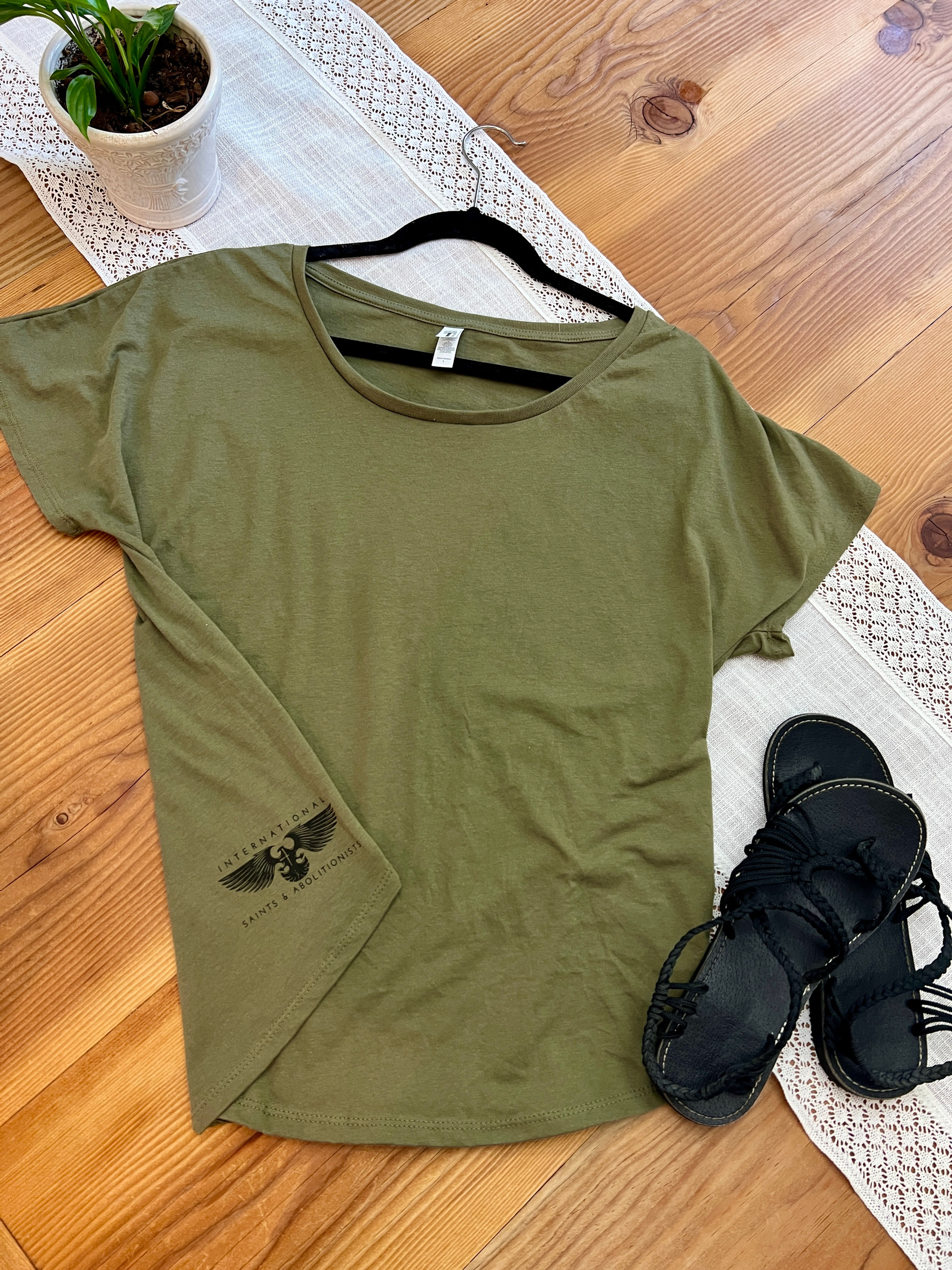 Women's Army Green ISA T-Shirt