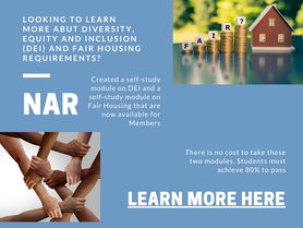 FREE Diversity and Fair Housing learning modules from NAR for MEMBERS!