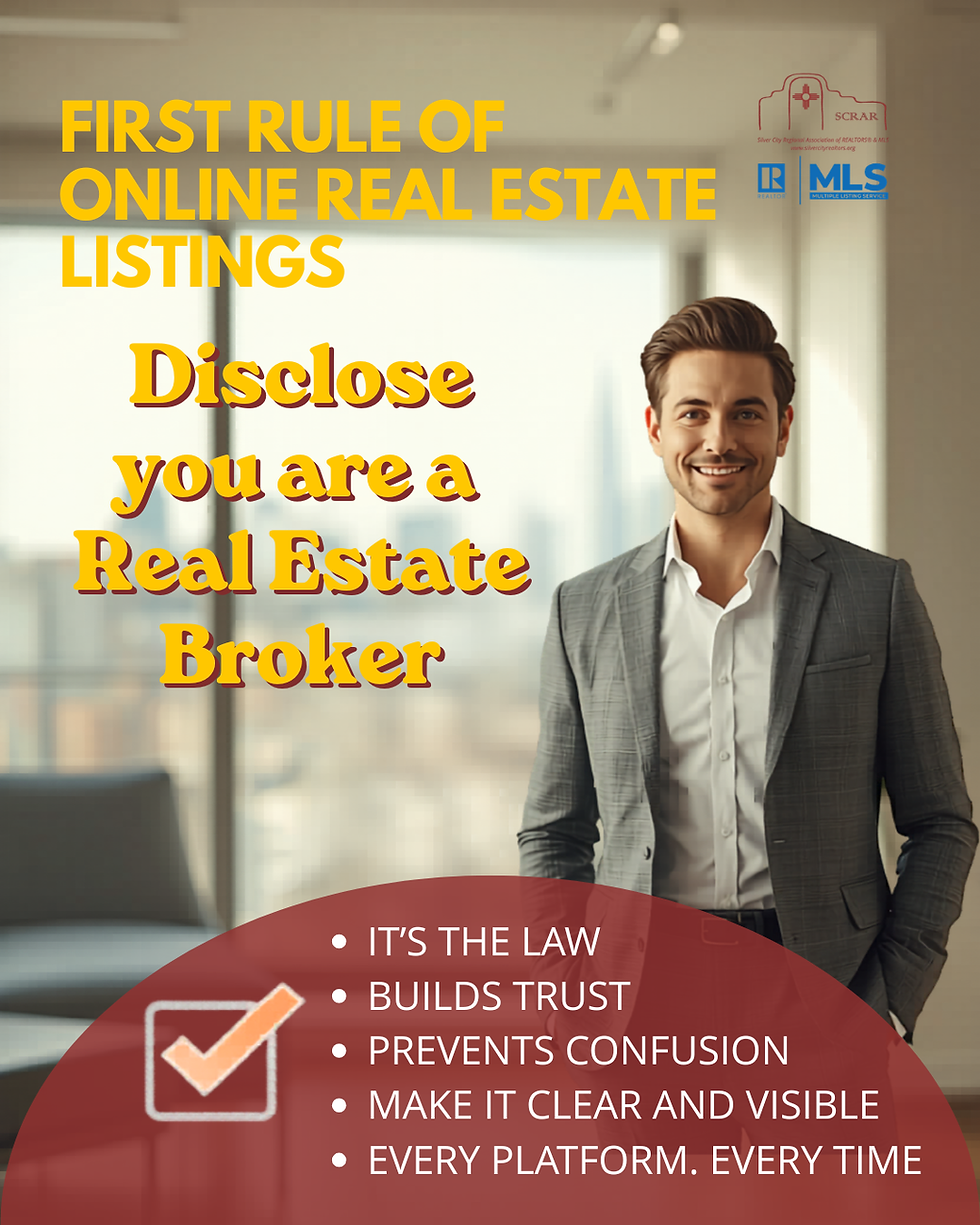 The First Rule of Online Real Estate Listings: Disclose You Are a Broker