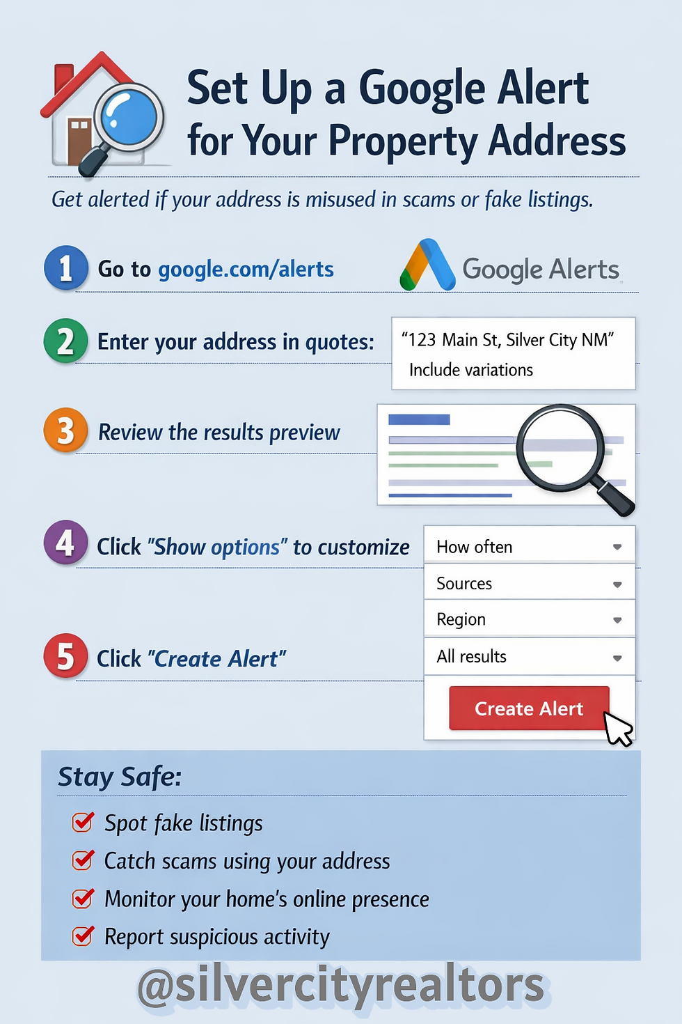 How to Set Up a Google Alert for a Property Address