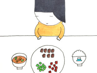 小さく切ってお食事