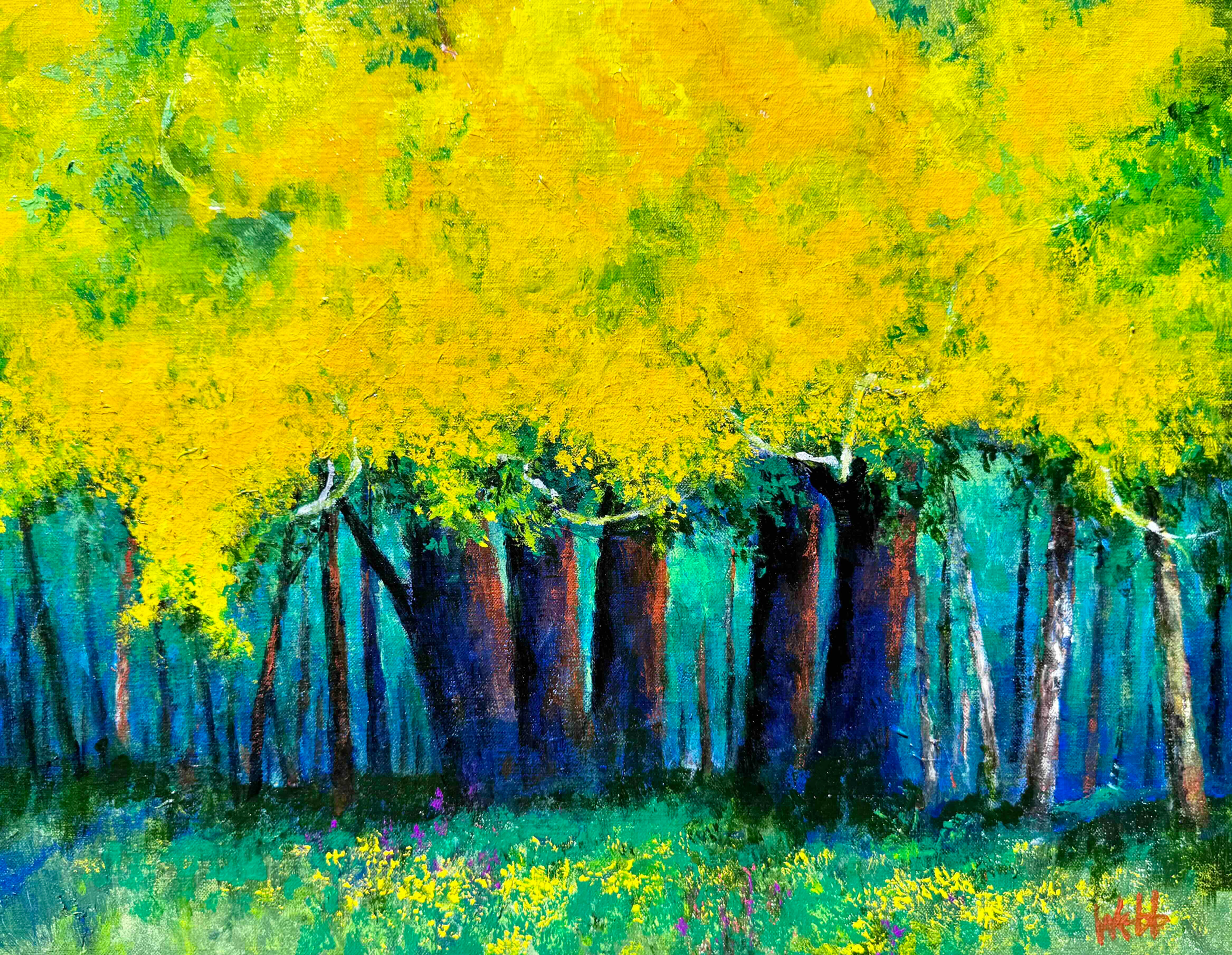 Kenneth Webb, The Golden Cove, Original Oil Painting