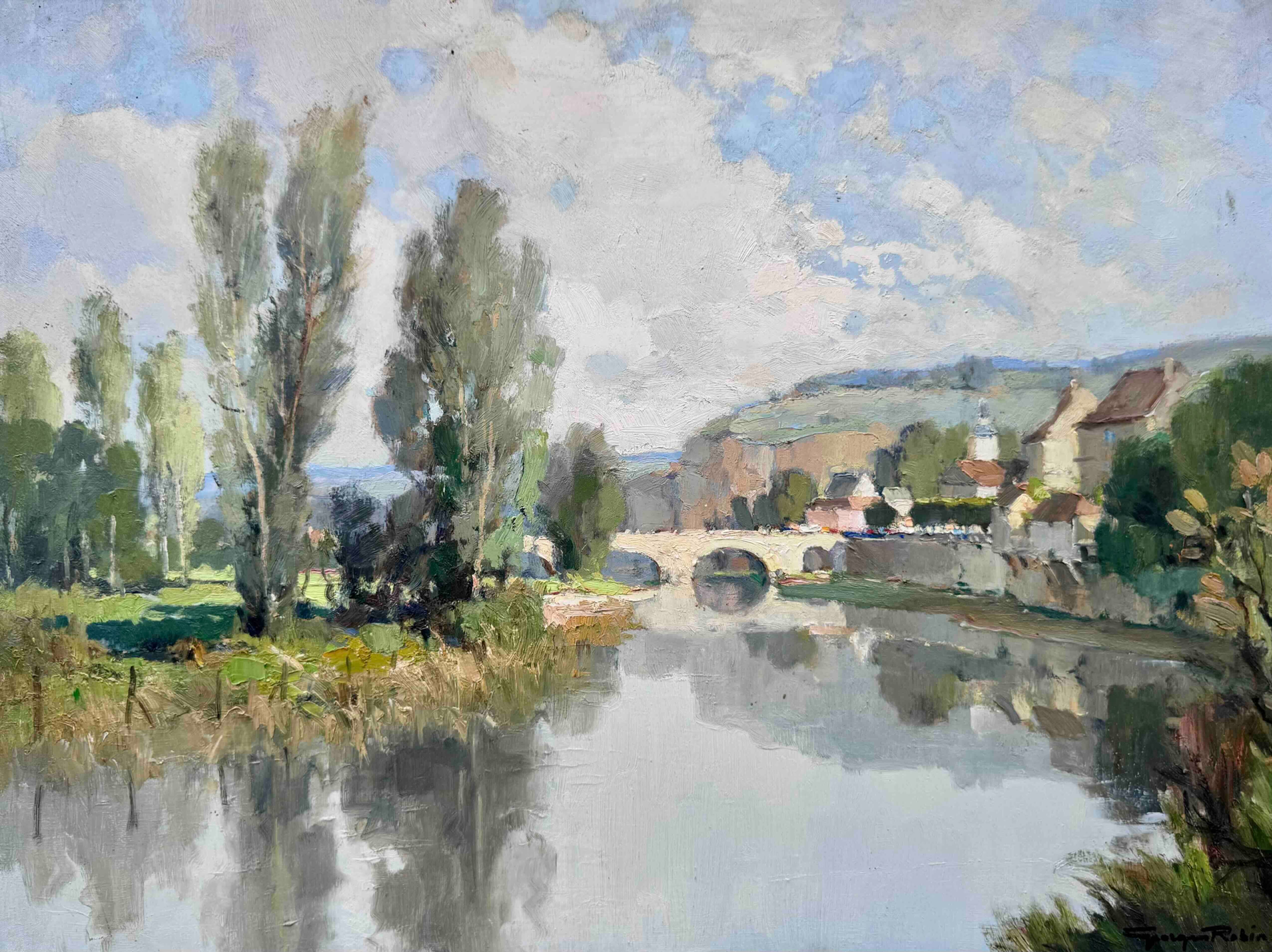 GEORGES CHARLES ROBIN | La Vézère au Bugue, Dordogne