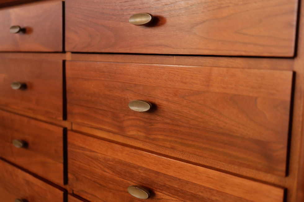 Thumbnail: Mid-century Modern Solid American Walnut Long Dresser