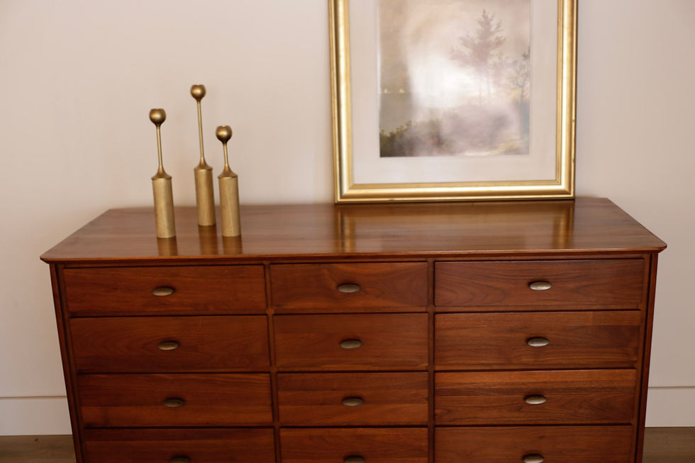 Thumbnail: Mid-century Modern Solid American Walnut Long Dresser