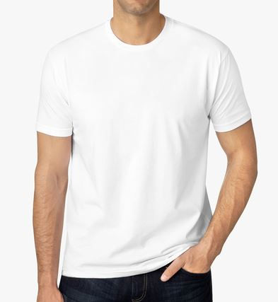 Next Level - White Cotton Short Sleeve T-Shirt
