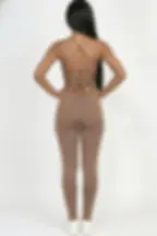 Thumbnail: Criss-Cross Open Back Bodycon Jumpsuit