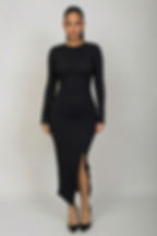 Asymmetrical Midi Dress