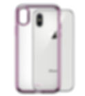 iSkin Rose Gold Clear Case for iPhone X / XS (5.8") back view