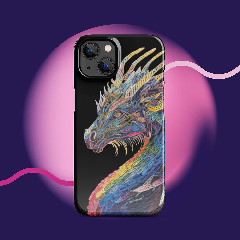 Thumbnail: Snap case for iPhone® Rainbow Dragon