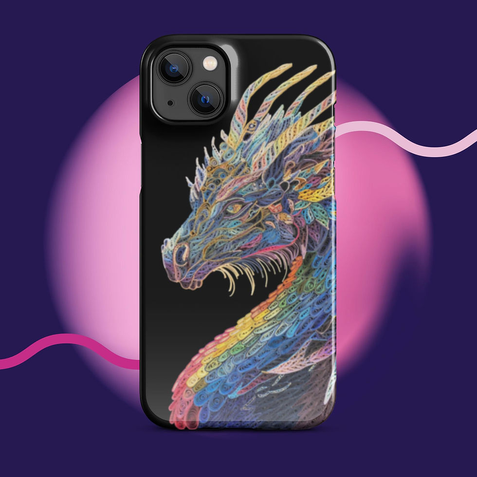 Thumbnail: Snap case for iPhone® Rainbow Dragon