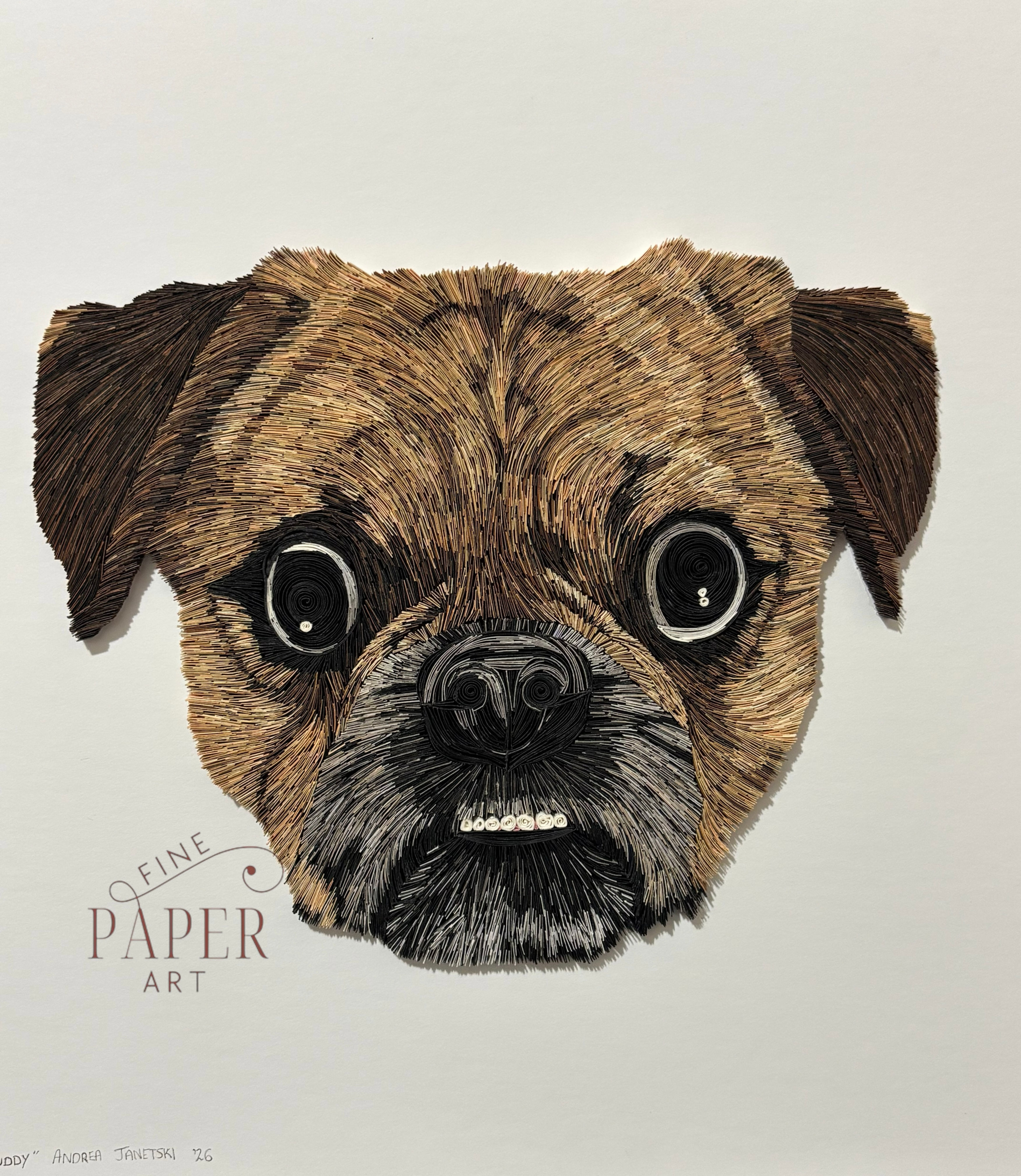 Made To Order - Quilled Pet Portrait