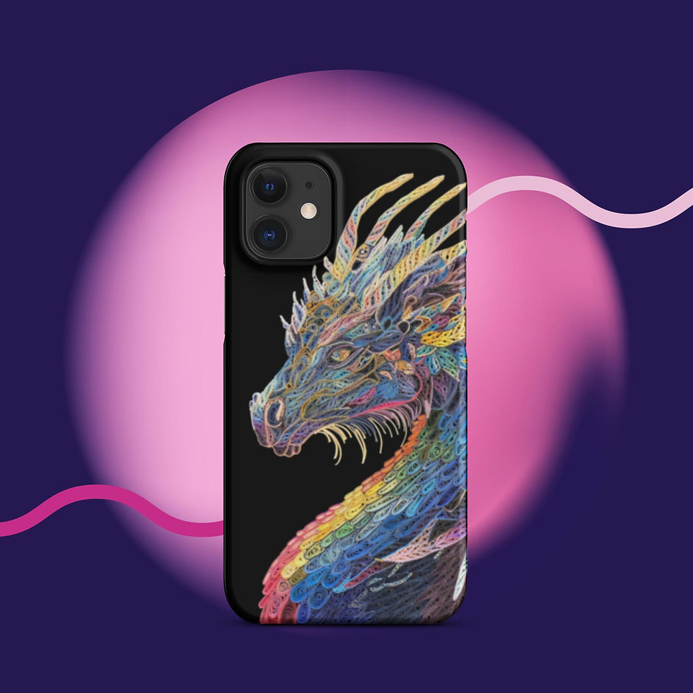 Thumbnail: Snap case for iPhone® Rainbow Dragon
