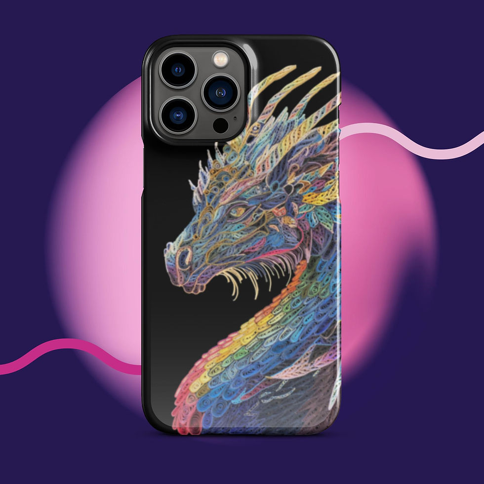Thumbnail: Snap case for iPhone® Rainbow Dragon