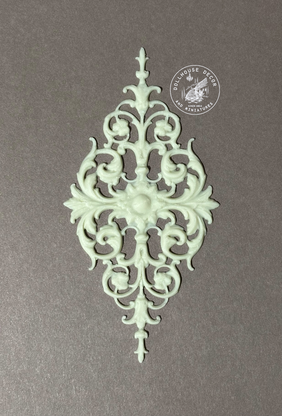 Thumbnail: French style dollhouse ceiling rose Palais Rosette miniature architectural detail