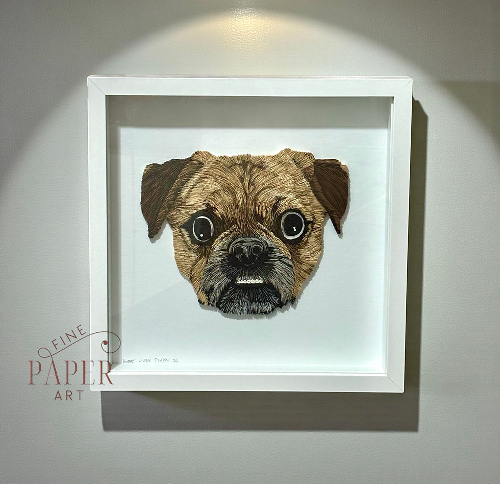 Thumbnail: Made To Order - Quilled Pet Portrait