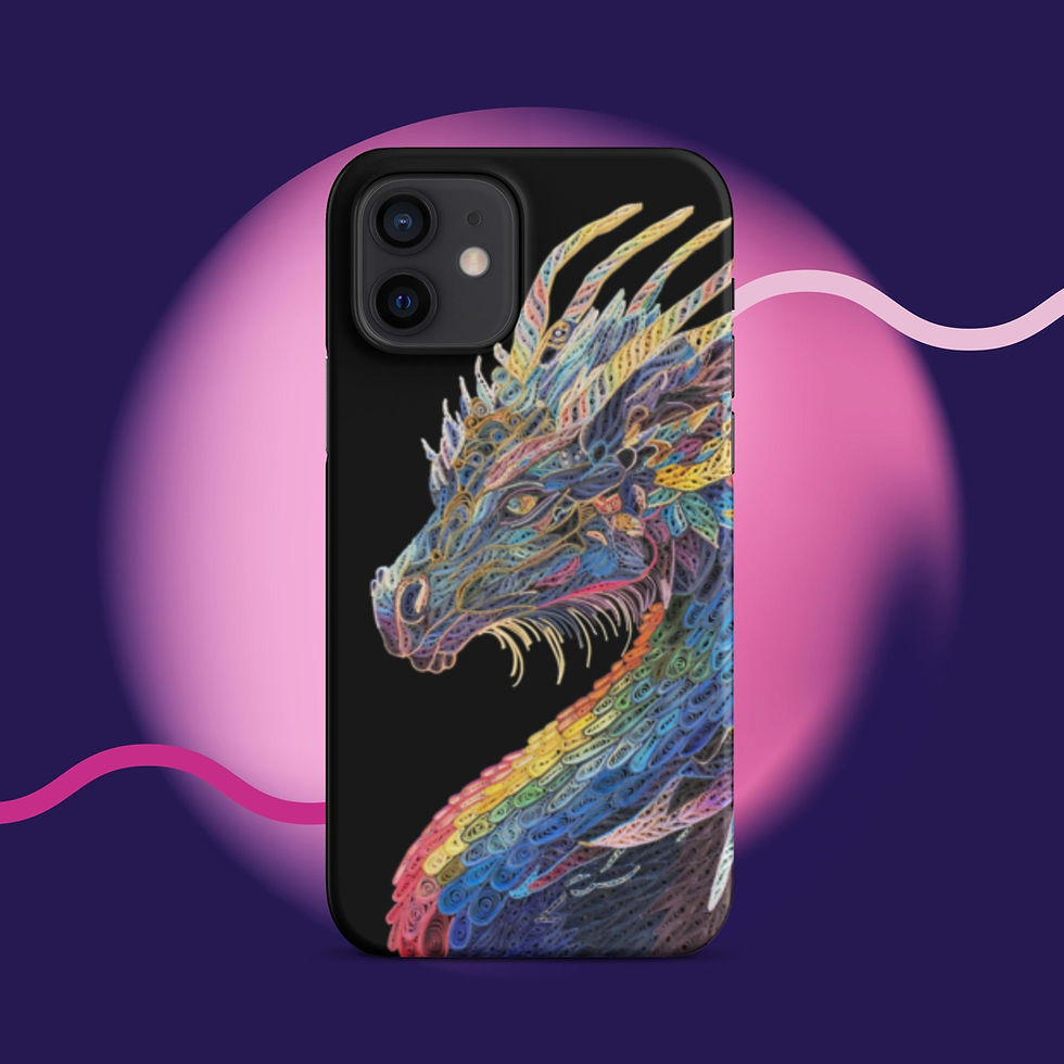 Thumbnail: Snap case for iPhone® Rainbow Dragon