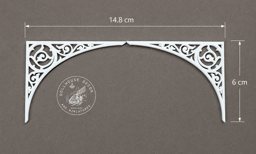 Thumbnail: French Scrollwork Brackets used to frame a miniature archway