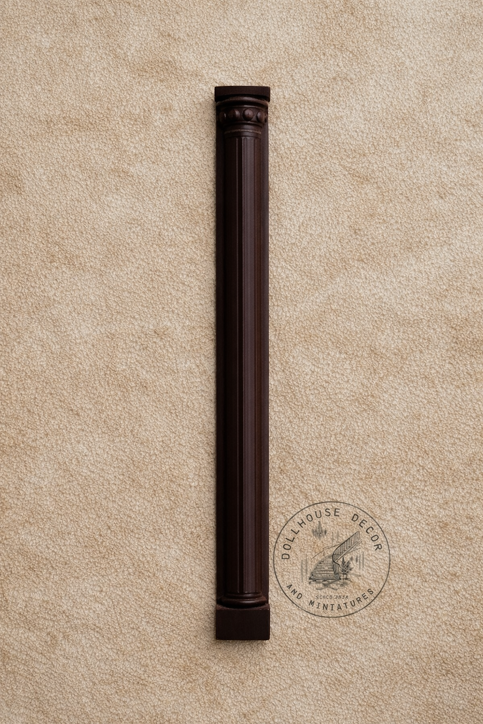 Thumbnail: 1:12 dollhouse fluted pilaster column blank regency architectural detail