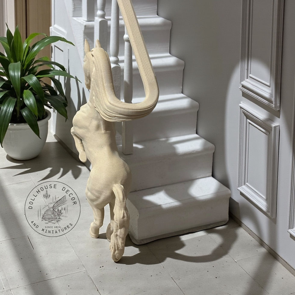 Thumbnail: 1:12 Horse Newel Post