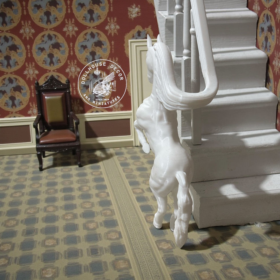 Thumbnail: 1:12 Horse Newel Post