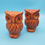 Thumbnail: Ceramic Brown Owl Salt and Pepper Shakers Preowned