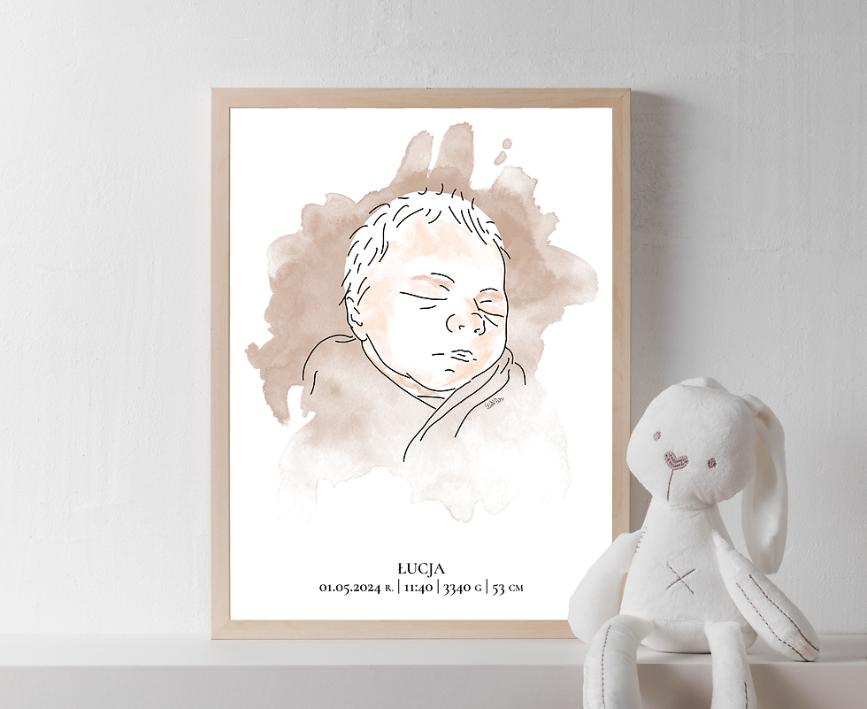 Thumbnail: Colorful birth poster