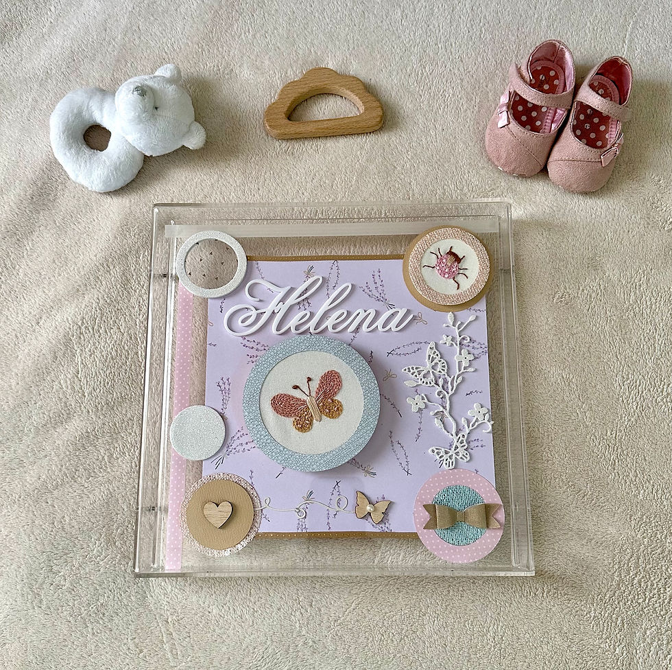 Quadro /Porta Maternidade - Flowers - Coleção ÚNICA